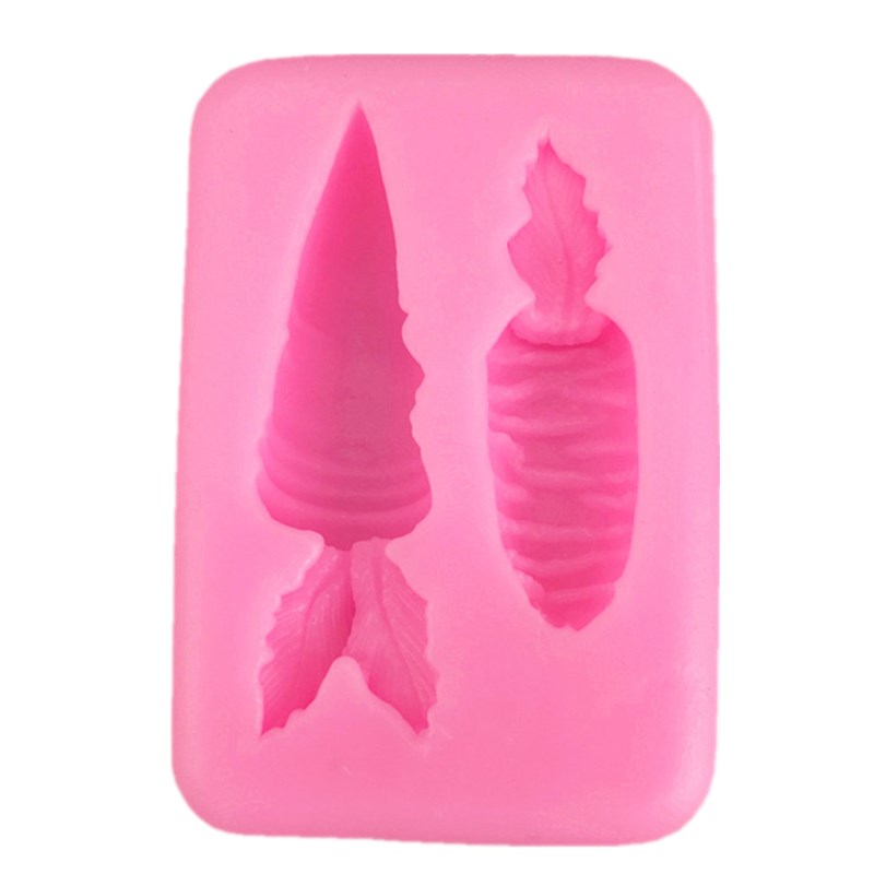 2-Cavity Silicone Carrot Mold