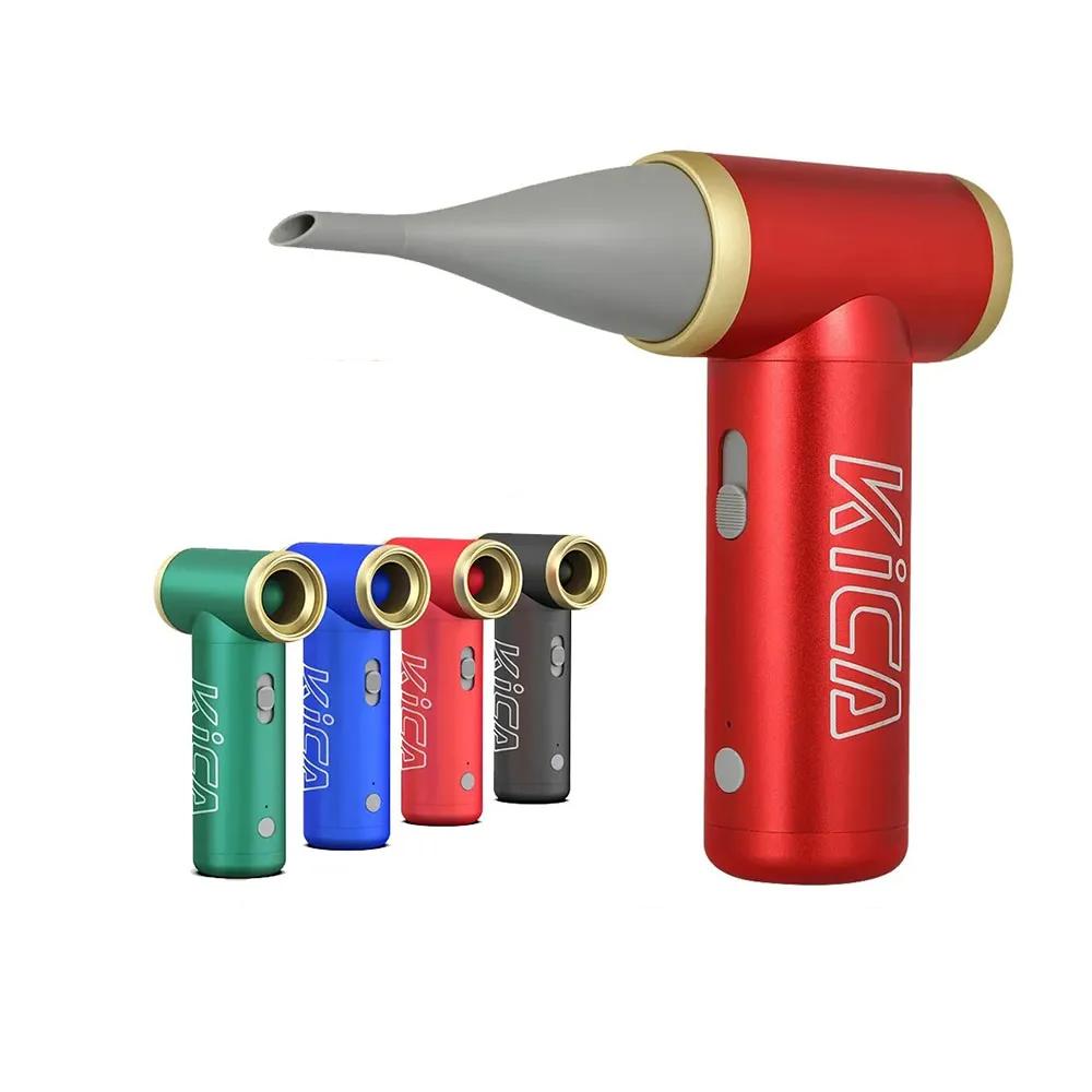 2 Compresse Air Duster Electric Air Dust Blower KICA Jet Fan 2 Portable Cordless Computer Keyboard Cleaner 100000RPM