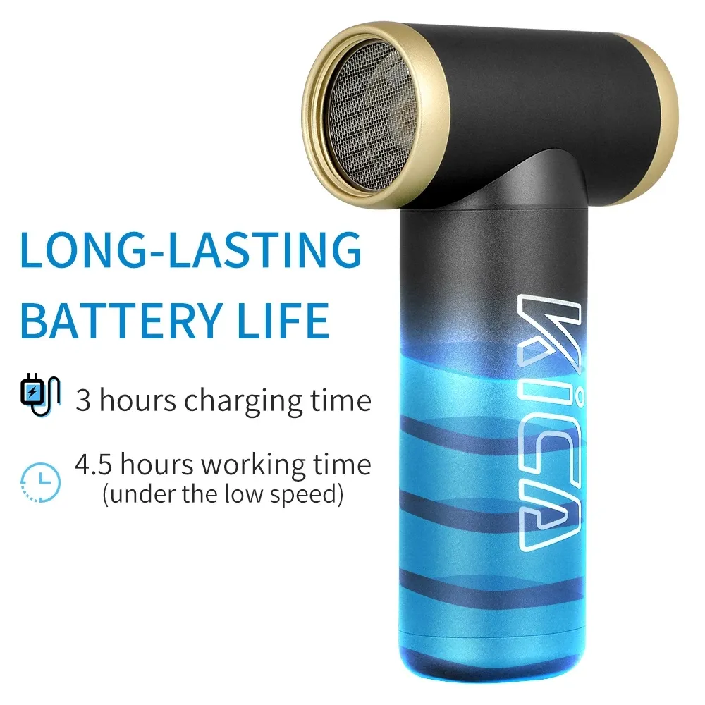 2 Compresse Air Duster Electric Air Dust Blower KICA Jet Fan 2 Portable Cordless Computer Keyboard Cleaner 100000RPM