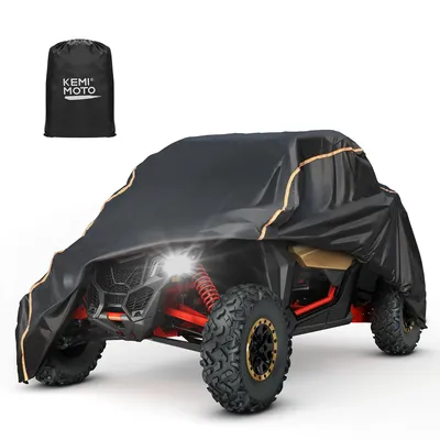 2 Doors UTV 210D Oxford Cloth Protect Utility Vehicle Storage Cover Rain Dirt Rays-Reflective for Can Am Maverick X3 2 Doors UTV 210D Oxford Cloth Protect Utility Vehicle Storage Cover Rain Dirt Rays-Reflective for Can Am Maverick X3