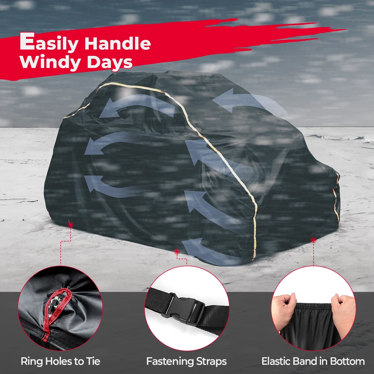 2 Doors UTV 210D Oxford Cloth Protect Utility Vehicle Storage Cover Rain Dirt Rays-Reflective for Can Am Maverick X3 2 Doors UTV 210D Oxford Cloth Protect Utility Vehicle Storage Cover Rain Dirt Rays-Reflective for Can Am Maverick X3