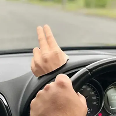 2 Finger Waving Hand Car Dashboard Decoration Salute Lazy Waver Gladiator Cherokee 3D Printed Dash Hand Waving For Auto 2 Finger Waving Hand Car Dashboard Decoration Salute Lazy Waver Gladiator Cherokee 3D Printed Dash Hand Waving For Auto