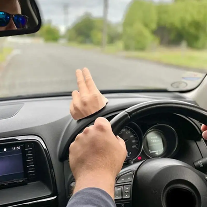 2 Finger Waving Hand Car Dashboard Decoration Salute Lazy Waver Gladiator Cherokee 3D Printed Dash Hand Waving For Auto 2 Finger Waving Hand Car Dashboard Decoration Salute Lazy Waver Gladiator Cherokee 3D Printed Dash Hand Waving For Auto