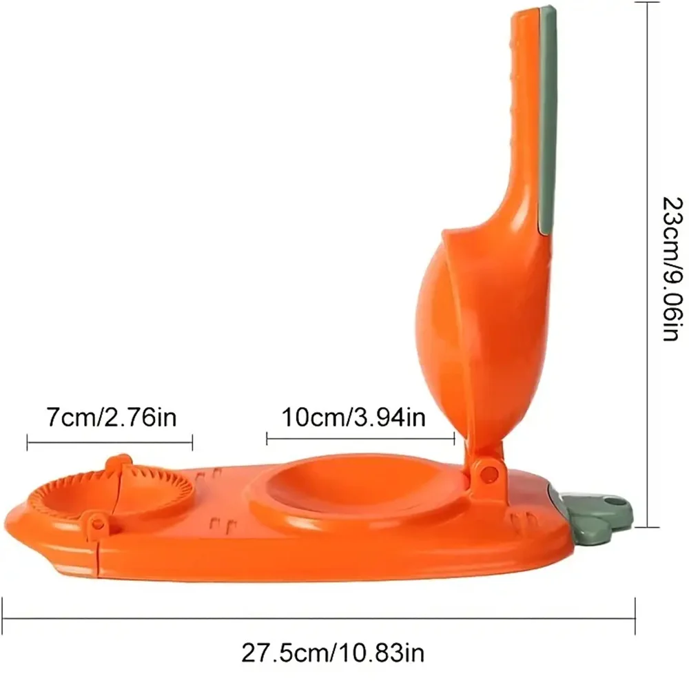 2-in-1 Dumpling Maker Machine Easy Dumpling Press for Beginners Manual Dough Press for Making Perfect Dumplings Kitchen