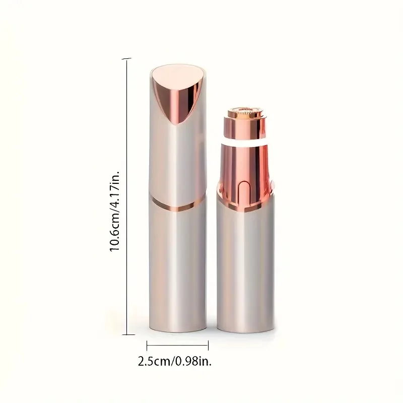2-in-1 Facial and Eyebrow Trimmer, USB Charging Hair Removal Device, Women's Lipstick Shaver, Suitable for Face, Lips
