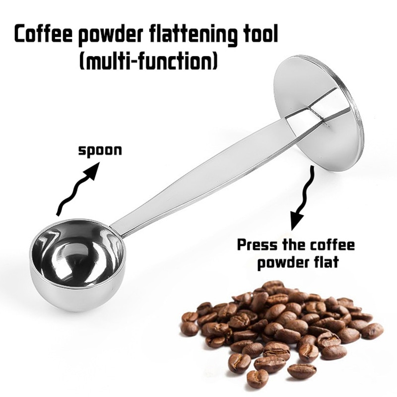 2 in 1 Measuring Spoon for Coffee and Presser 2 in 1 Measuring Spoon for Coffee and Presser