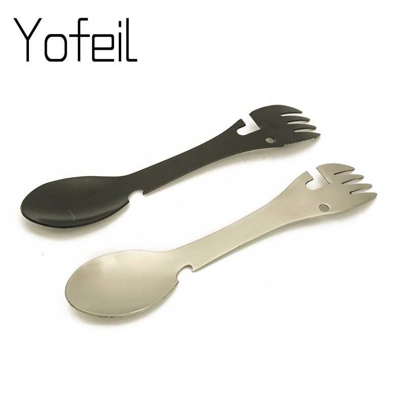 2 in 1 Multi Purpose Camping Spoon and Fork