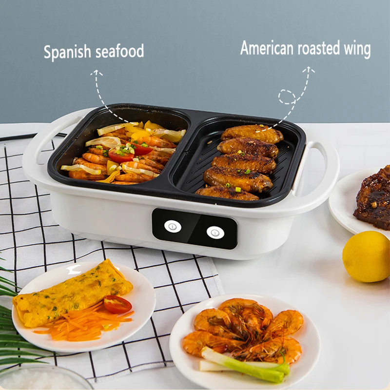 2 in 1 Non-Stick Shabu Pot and Griddle Multi Cookers BBQ Shabu Shabu Pot with Grill, Steaks, Ramen& Noodles,electric 2 in 1 Non-Stick Shabu Pot and Griddle Multi Cookers BBQ Shabu Shabu Pot with Grill, Steaks, Ramen& Noodles,electric