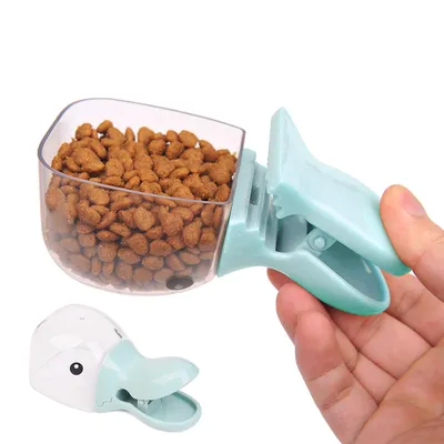 2 in 1 Pet Food Duck Scoop and Clip 2 in 1 Pet Food Duck Scoop and Clip