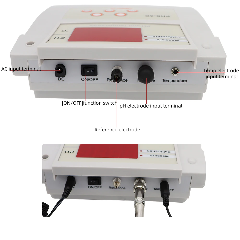 2 In 1 PH/Temp PH Tester Water Quality Analyzer Desktop Automatic Calibration Acidity Meter for Laboratory Aquarium 2 In 1 PH/Temp PH Tester Water Quality Analyzer Desktop Automatic Calibration Acidity Meter for Laboratory Aquarium