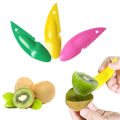 2 in 1 Plastic Kiwi Fruit Cutters (3pcs) 2 in 1 Plastic Kiwi Fruit Cutters (3pcs)