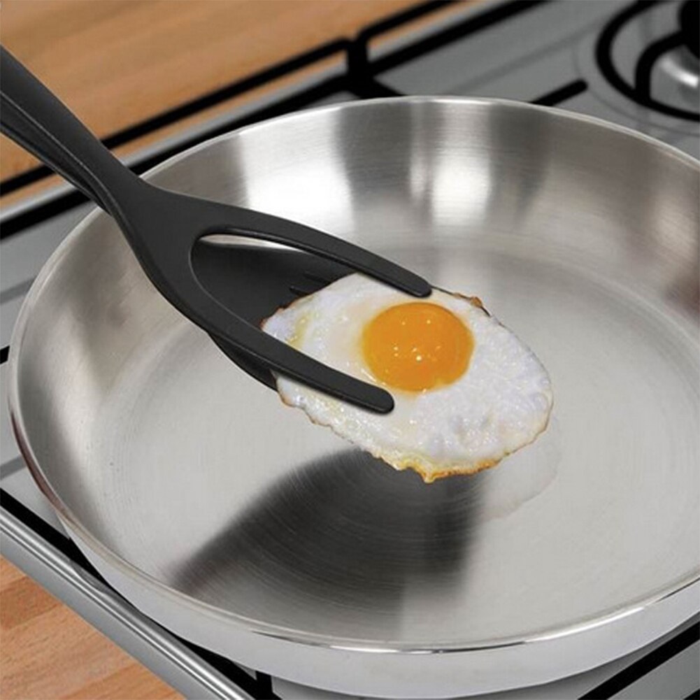 2 in 1 Spatula Tongs Egg Flipper 2 in 1 Spatula Tongs Egg Flipper