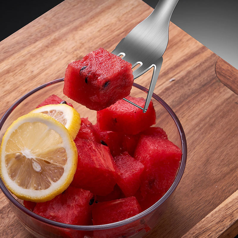 2 in 1 Stainless Steel Watermelon Fork 2 in 1 Stainless Steel Watermelon Fork