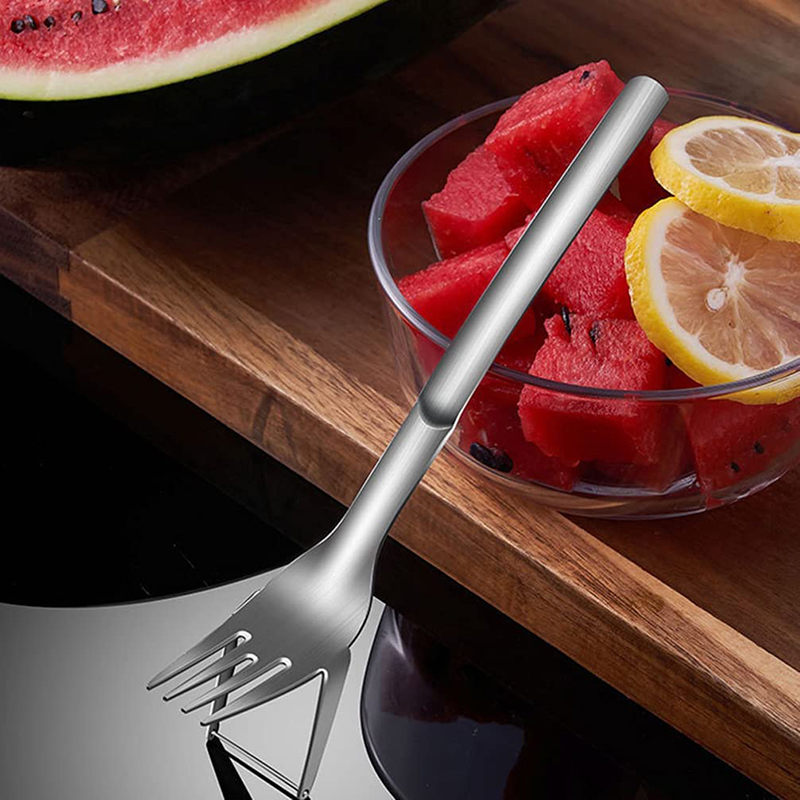 2 in 1 Stainless Steel Watermelon Fork 2 in 1 Stainless Steel Watermelon Fork