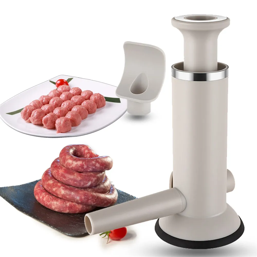 2 in 1 Vertical Sausage Maker Machine Sausages Making Kit Manual Stuffer Meatball Maker Kitchen Tools 2 in 1 Vertical Sausage Maker Machine Sausages Making Kit Manual Stuffer Meatball Maker Kitchen Tools