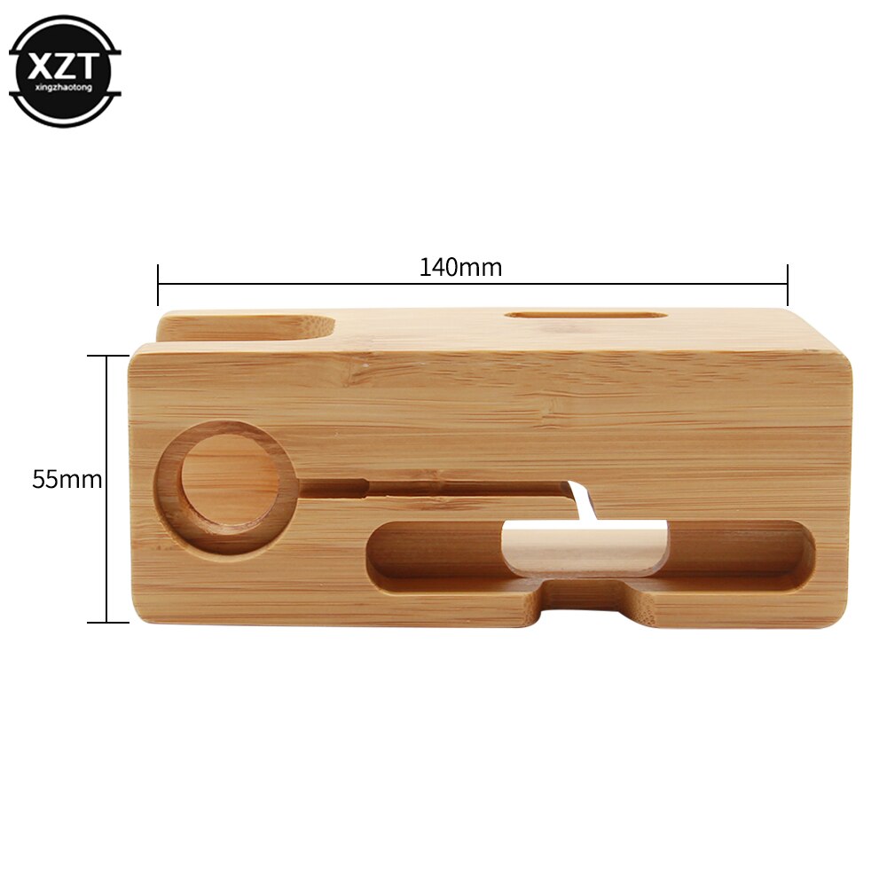 2 in 1 Wooden Apple Charging Station