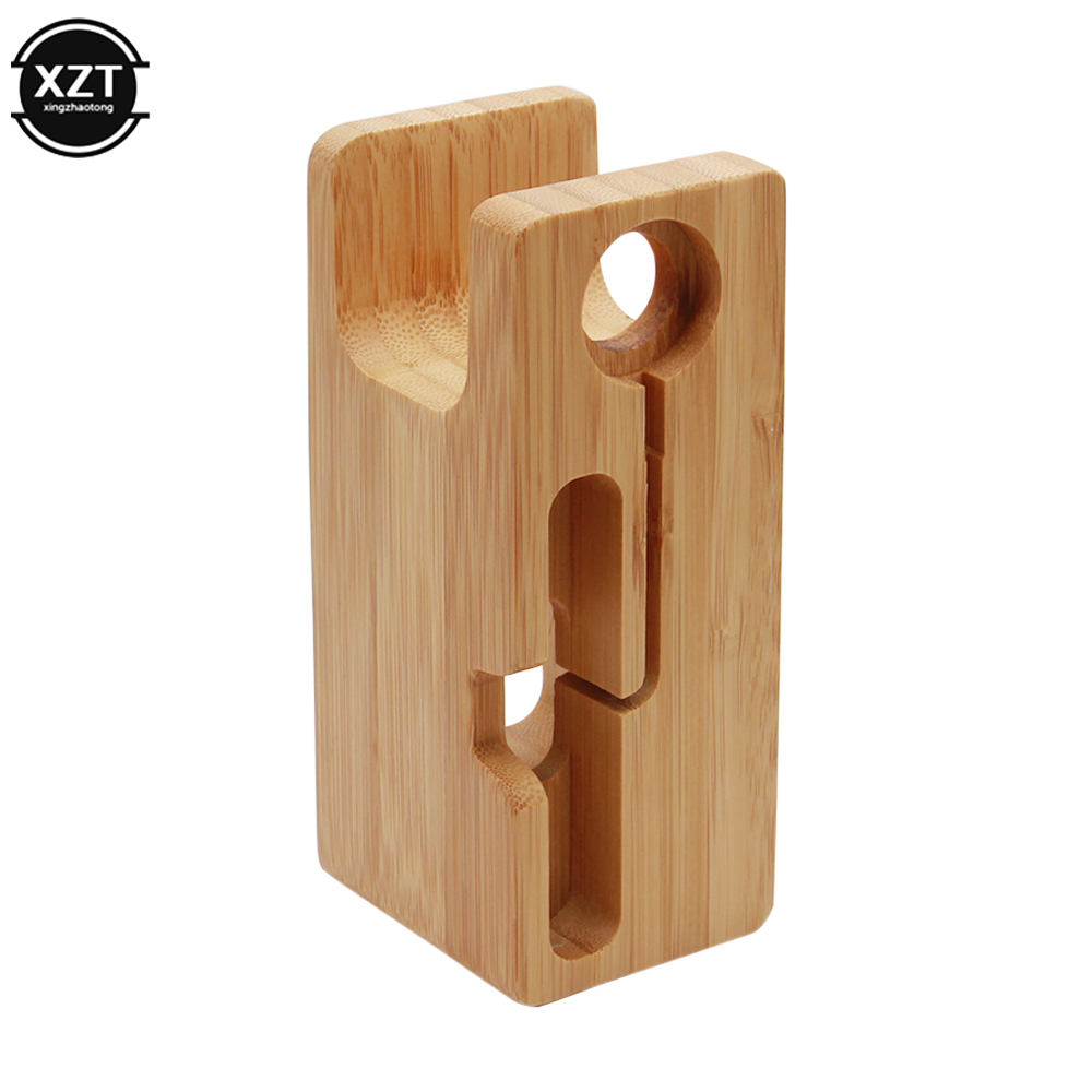 2 in 1 Wooden Apple Charging Station