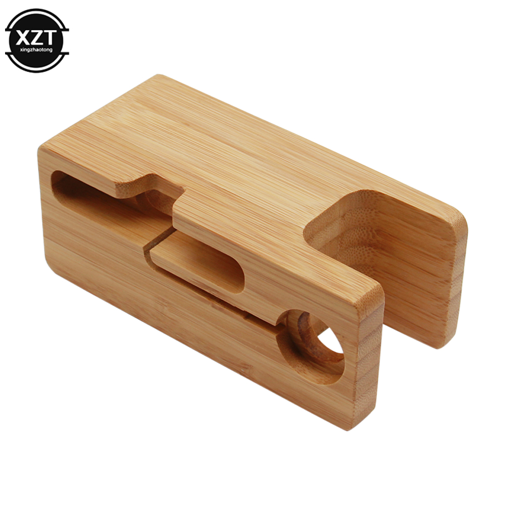 2 in 1 Wooden Apple Charging Station