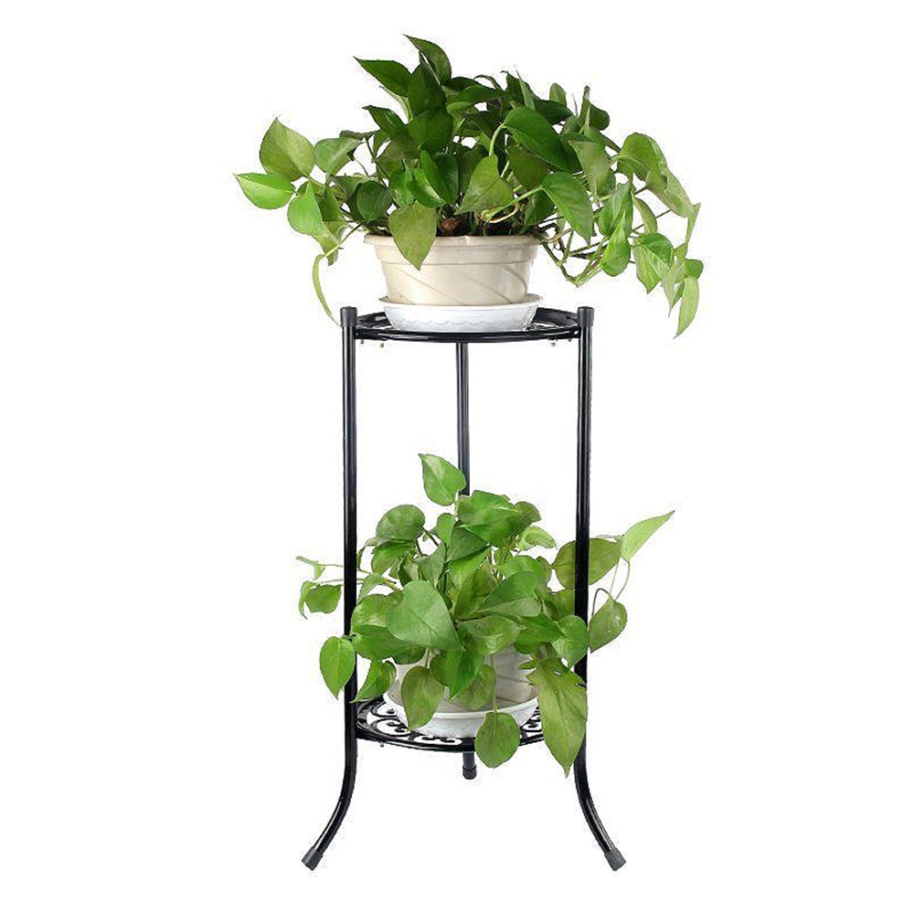 2 Pots Metal Floor Plant Stand 2 Pots Metal Floor Plant Stand