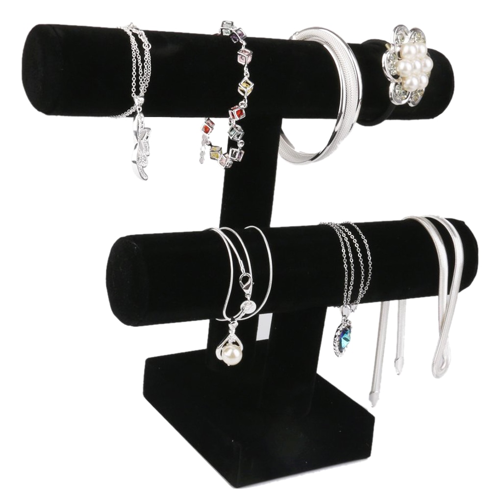 2 Tier T Bar Bracelet Stand Display 2 Tier T Bar Bracelet Stand Display