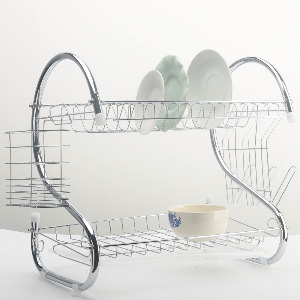 2 Tiers Dish Rack Organizer 2 Tiers Dish Rack Organizer