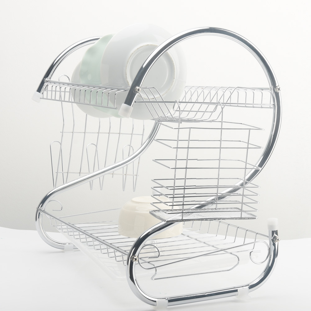 2 Tiers Dish Rack Organizer 2 Tiers Dish Rack Organizer