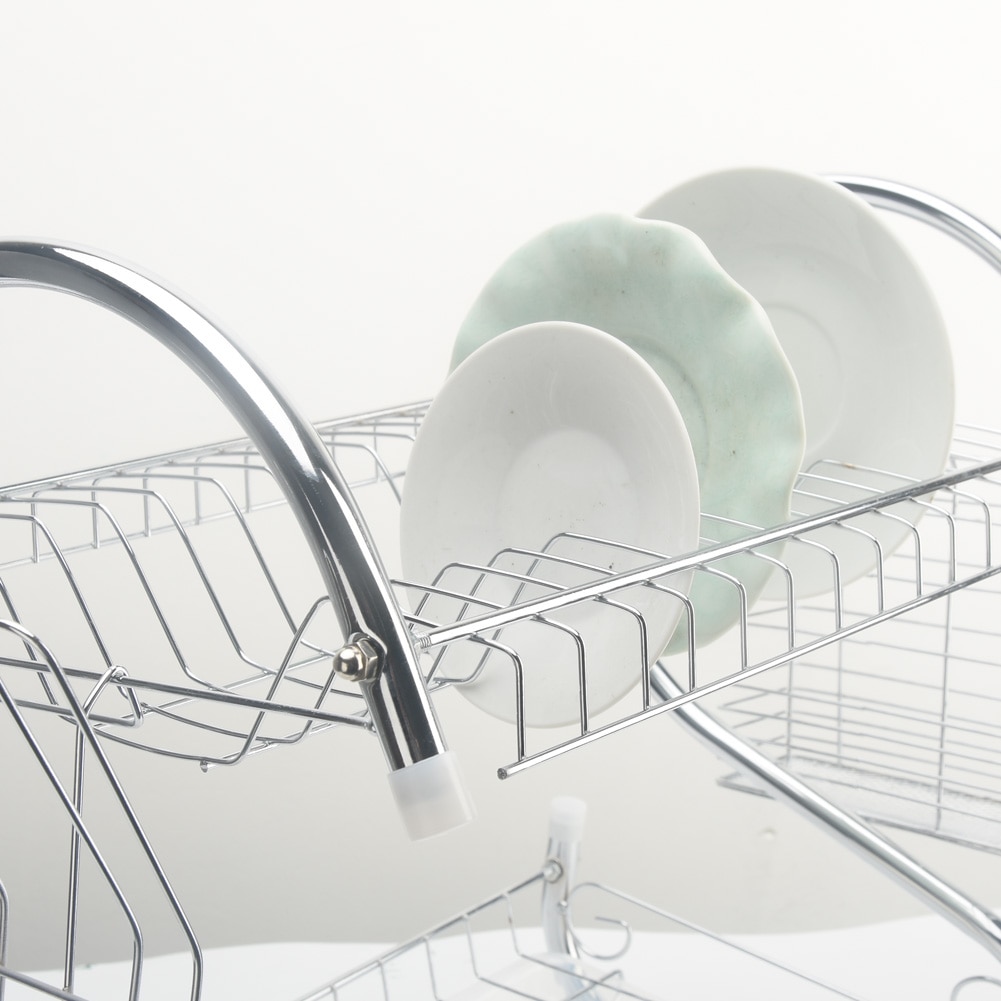 2 Tiers Dish Rack Organizer 2 Tiers Dish Rack Organizer
