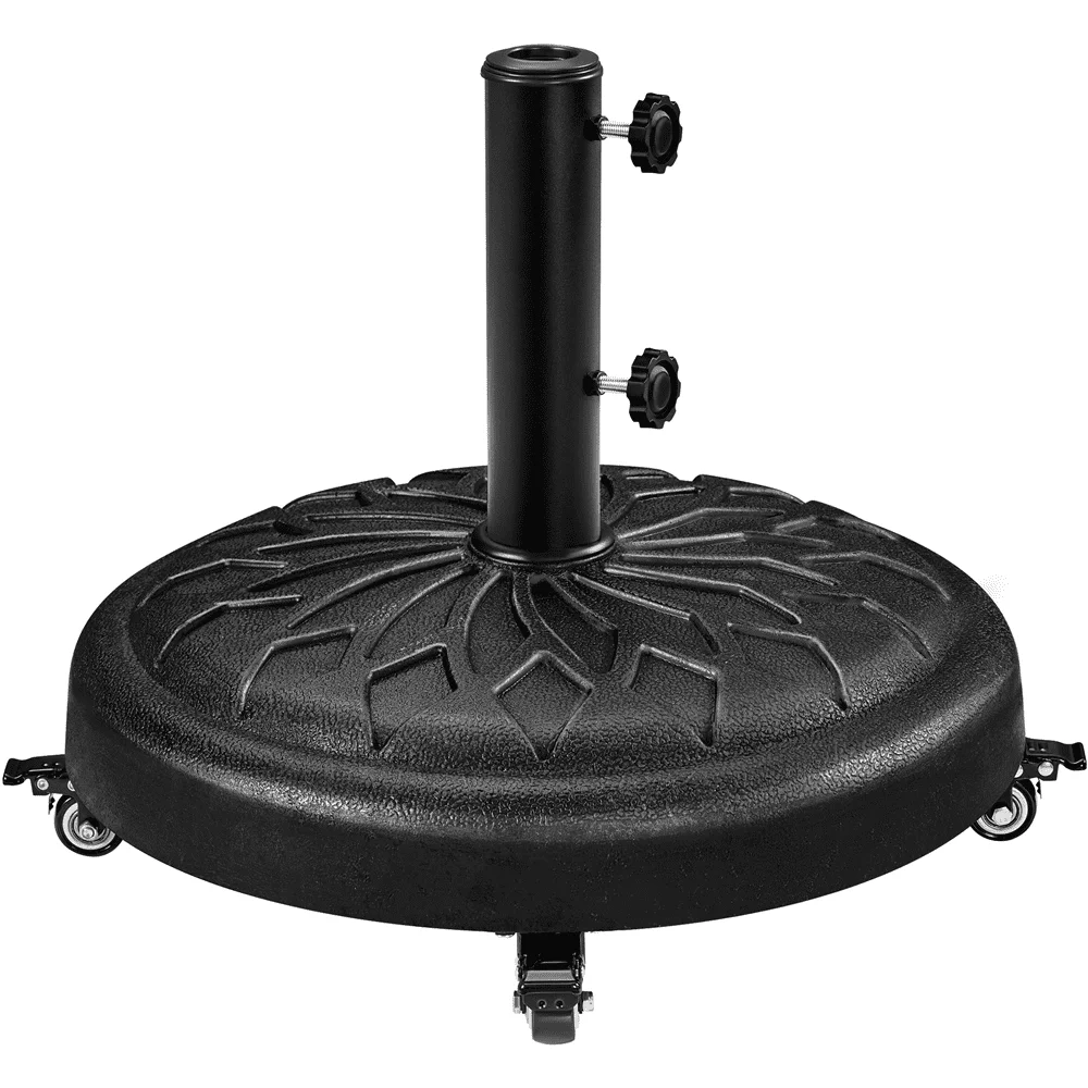 20″ Heavy Duty Patio Umbrella Base, Black Portable Stand with Castors for Outdoor Market Use 20″ Heavy Duty Patio Umbrella Base, Black Portable Stand with Castors for Outdoor Market Use