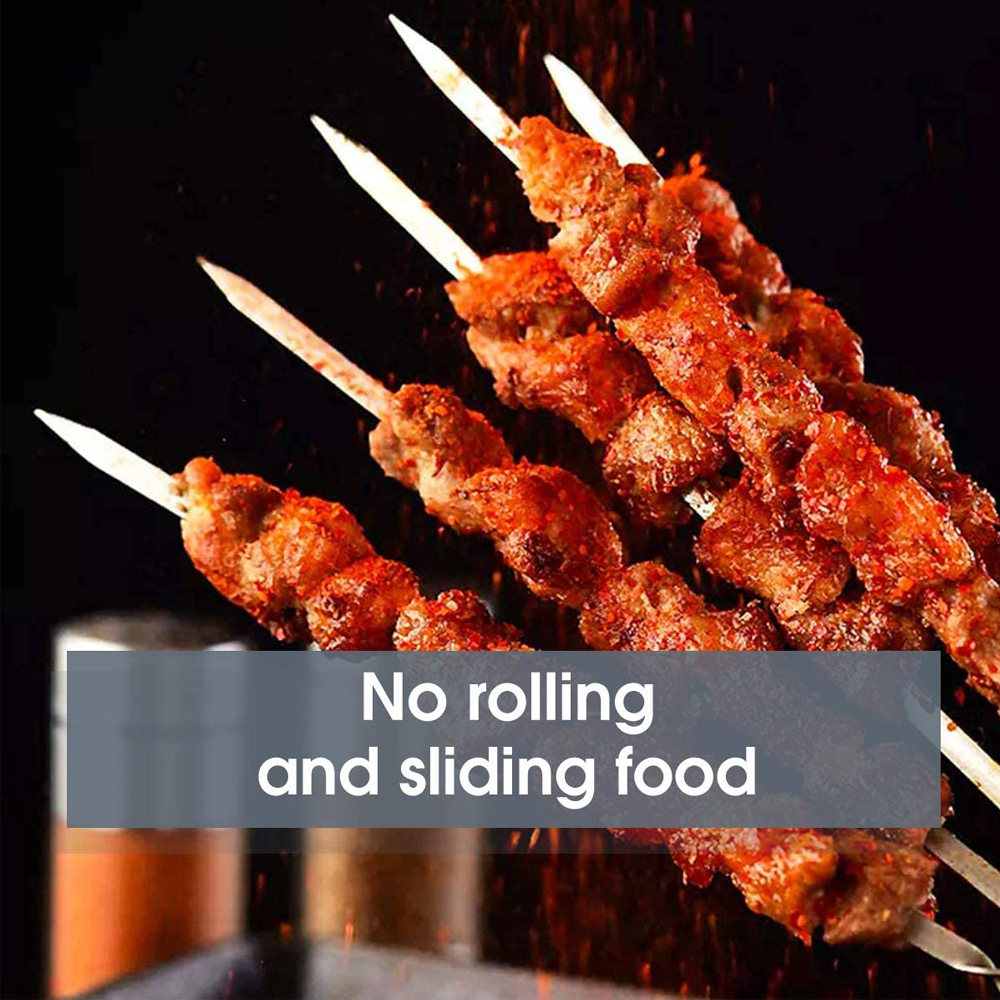 20 pcs Stainless Steel Metal Skewer Sticks with Storage Tube 20 pcs Stainless Steel Metal Skewer Sticks with Storage Tube
