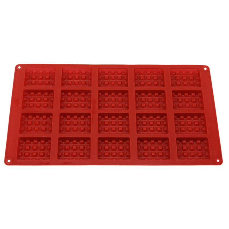 20 Slots Non Stick Waffle Silicone Mold 20 Slots Non Stick Waffle Silicone Mold
