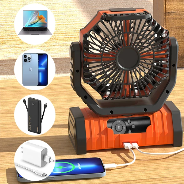 20000mAh High-Capacity Battery LED Light Camping Fan Movable Wireless Air Circulators Outdoor Ventilador with Hook 20000mAh High-Capacity Battery LED Light Camping Fan Movable Wireless Air Circulators Outdoor Ventilador with Hook