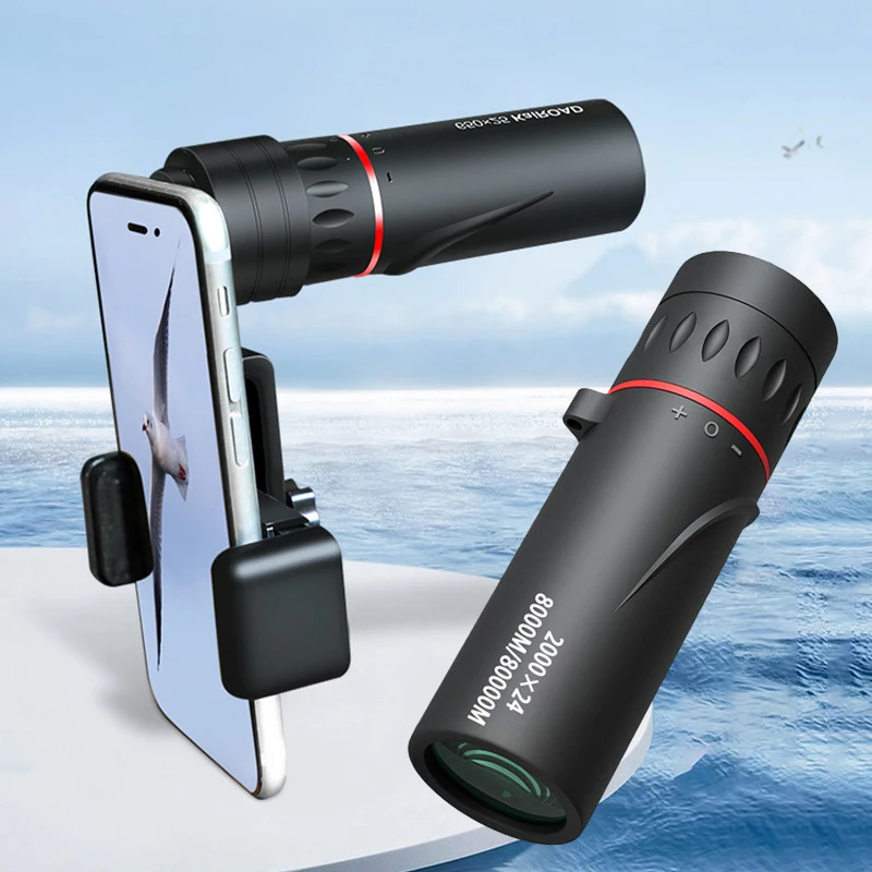 2000×24 HD Monocular Telescope Outdoor Mini Portable Zoom Telescope Phone Telescope Travel Hiking Camping Birdwatching 2000×24 HD Monocular Telescope Outdoor Mini Portable Zoom Telescope Phone Telescope Travel Hiking Camping Birdwatching