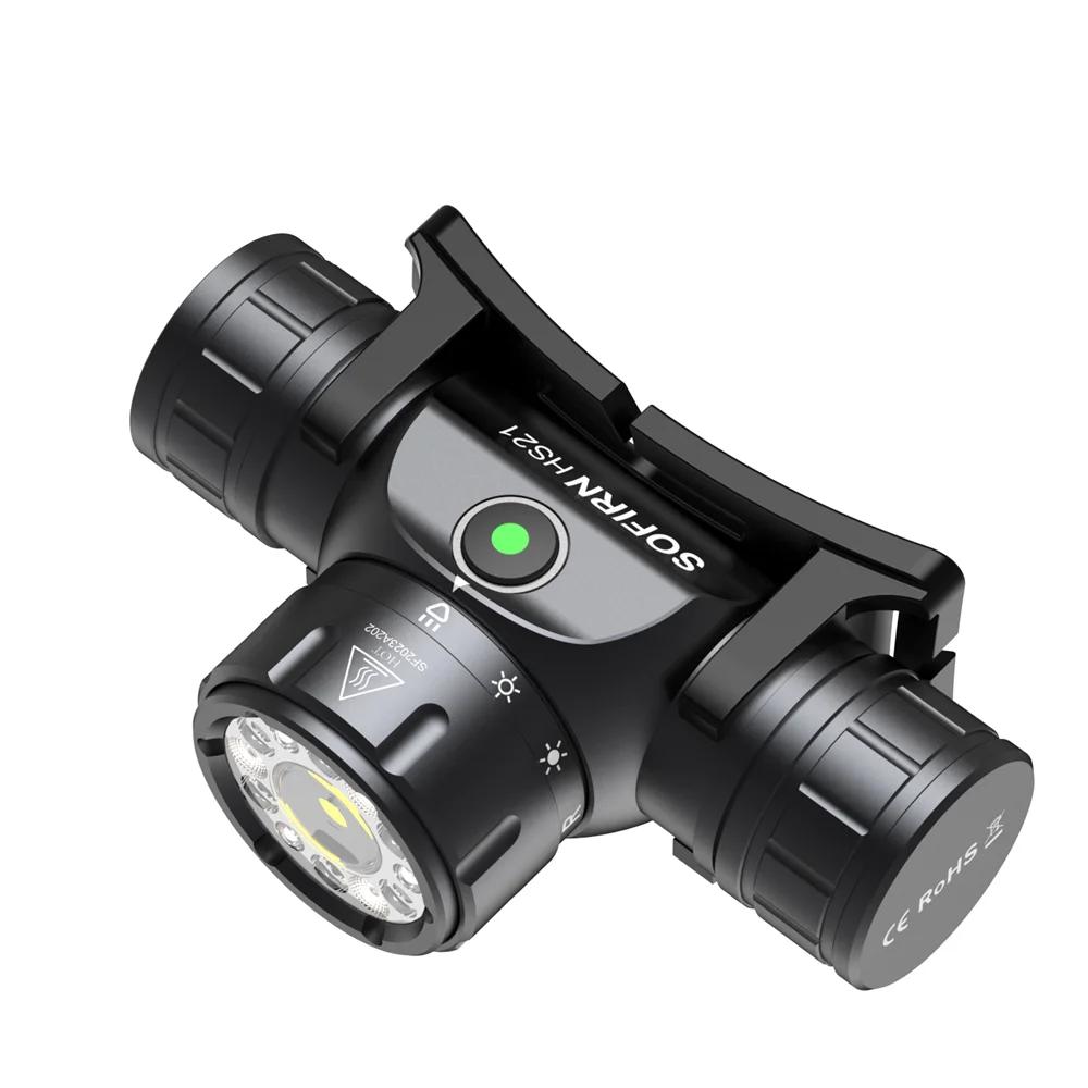 2000lm EDC Headlamp 18650 USB C Rechargeable Flashlight SFT40 Powerful Headlight With Infrared Switch