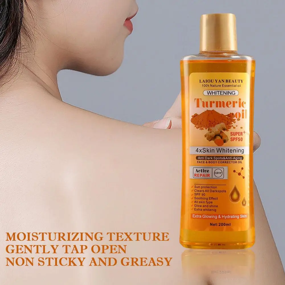 200ml Turmeric Oil Essential Oil Ginger Deep Hydration Moisturizer Nourishing Smoothing Face Serum Oil Moisturizer Skin 200ml Turmeric Oil Essential Oil Ginger Deep Hydration Moisturizer Nourishing Smoothing Face Serum Oil Moisturizer Skin