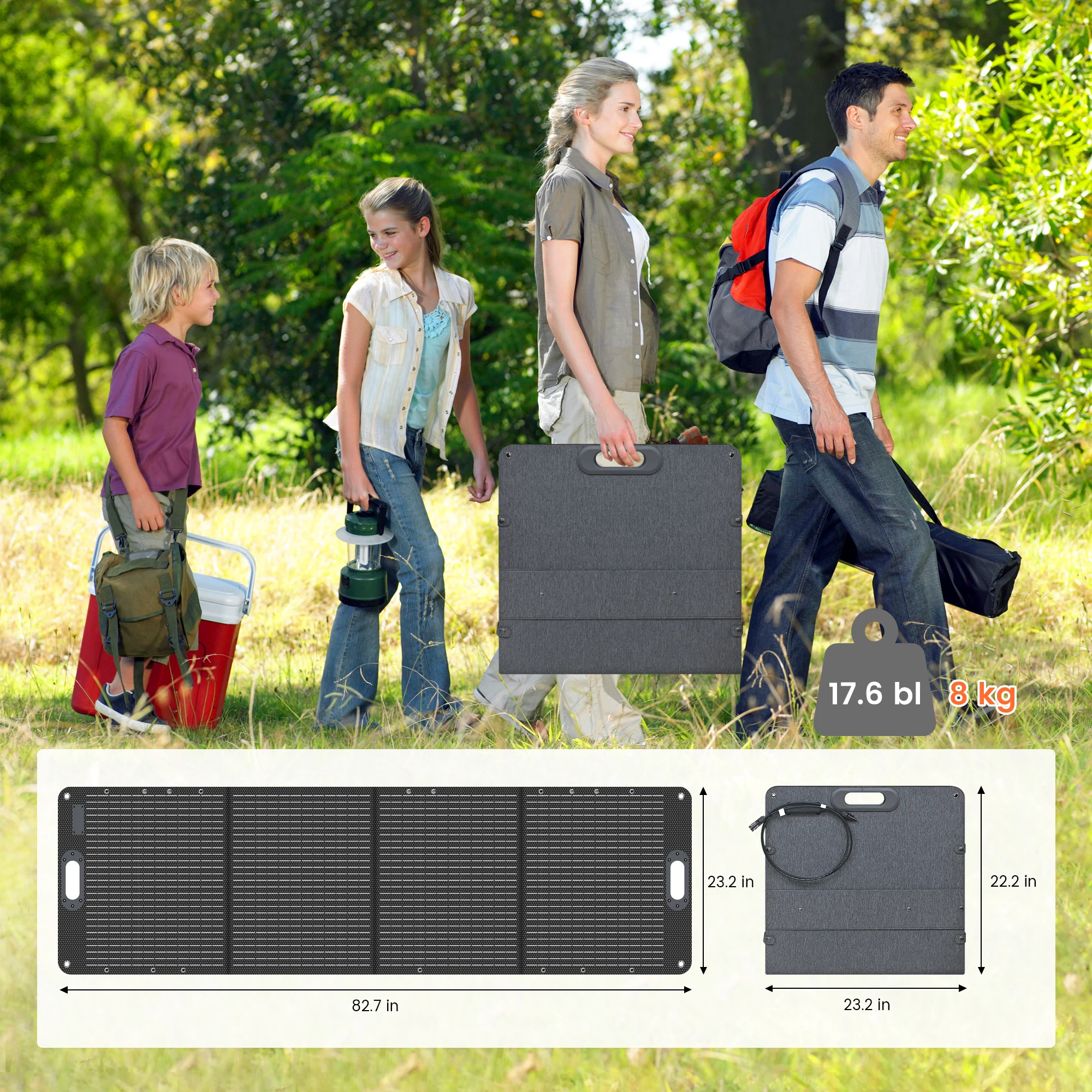 200W ETFE Flexible Foldable Solar Panel 100W Camping Portable Folding Solar Panel Kit High Efficience 200W ETFE Flexible Foldable Solar Panel 100W Camping Portable Folding Solar Panel Kit High Efficience