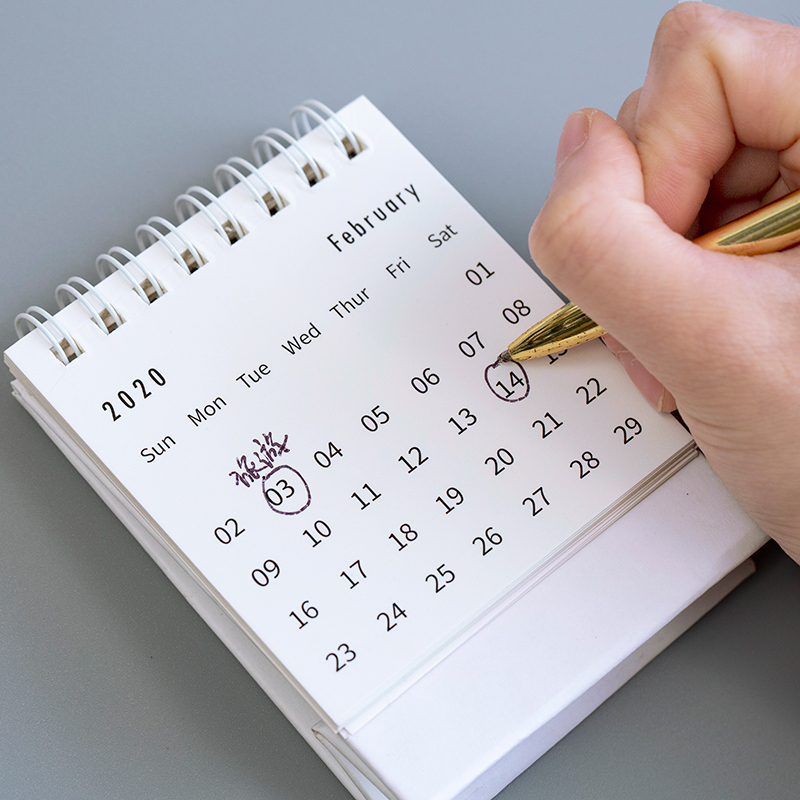 2020 Calendar Simple Table Calendar