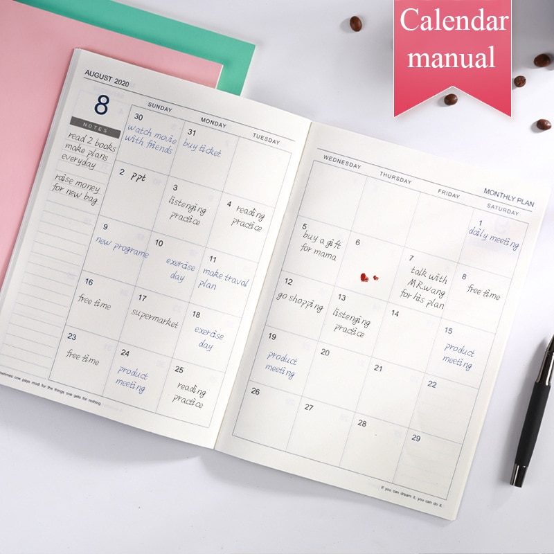 2020 Planner Notebook Agenda Organizer