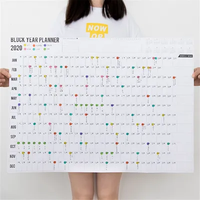 2020 Year Planner with Sticker Dots 2020 Year Planner with Sticker Dots