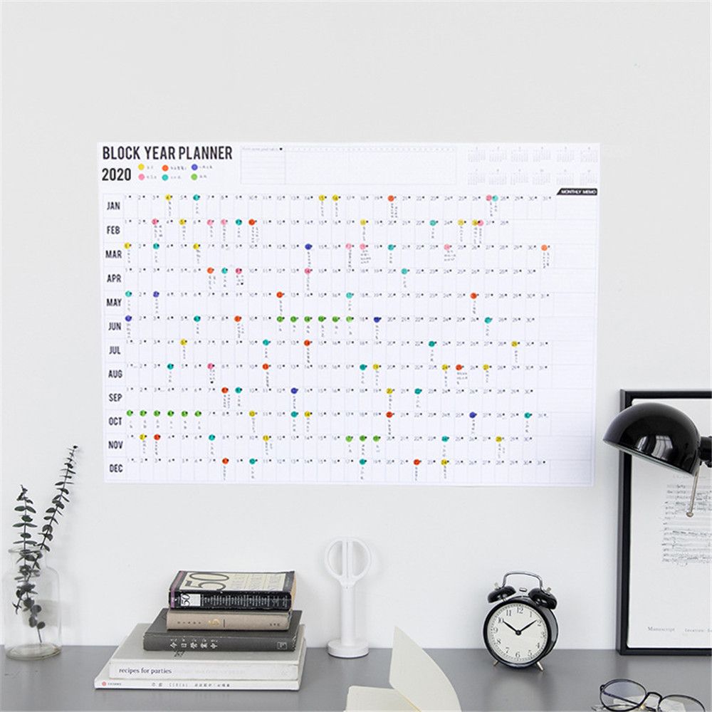 2020 Year Planner with Sticker Dots 2020 Year Planner with Sticker Dots