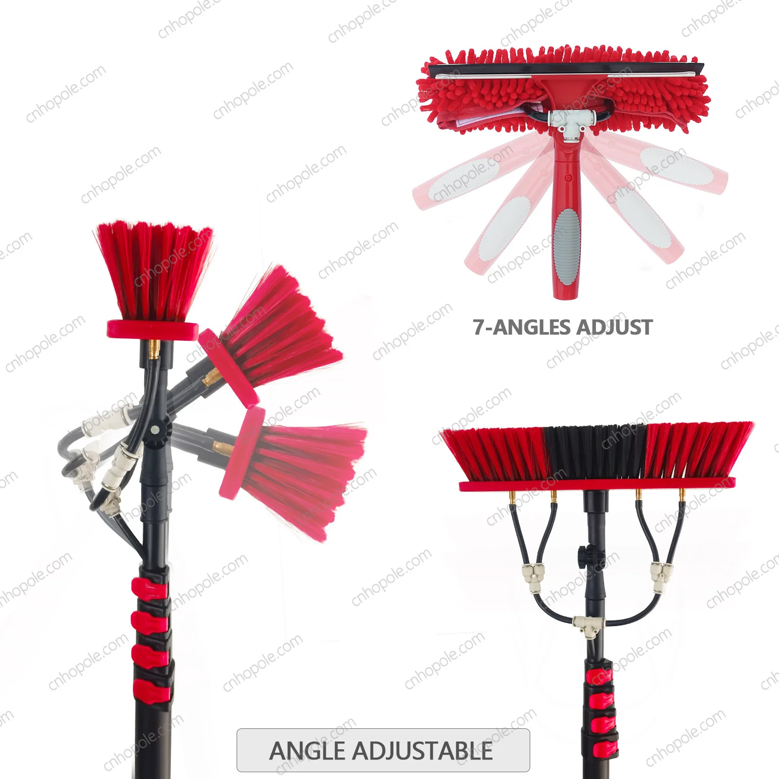20ft Water Fed Pole Brush with Squeegee Kit High Reach Window Cleaning Tool 6 Meters Extension Solar Panel Cleaner For 20ft Water Fed Pole Brush with Squeegee Kit High Reach Window Cleaning Tool 6 Meters Extension Solar Panel Cleaner For