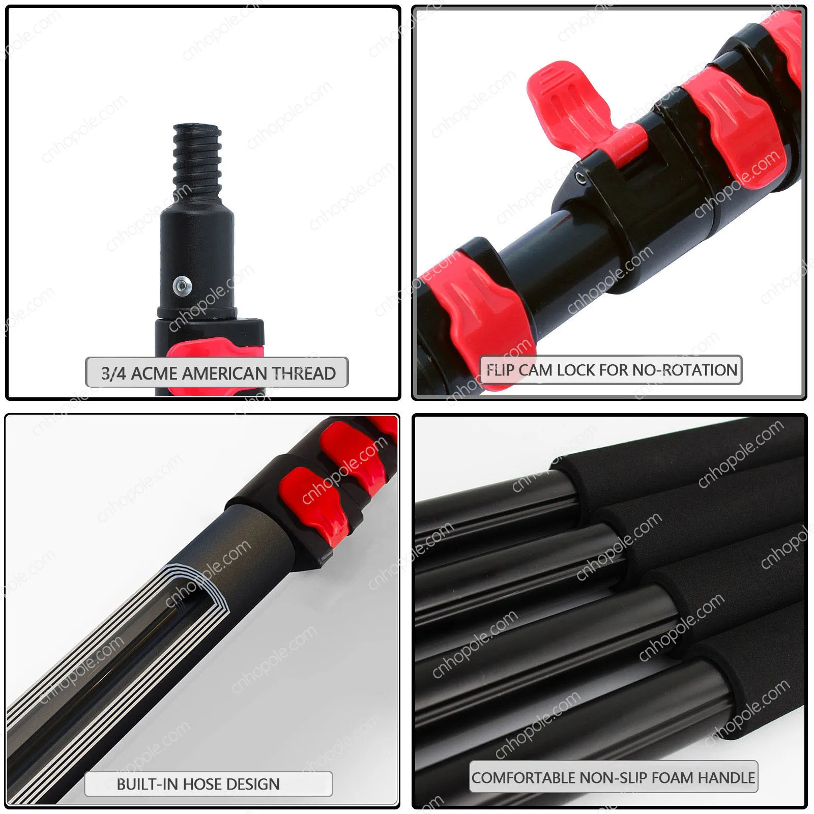 20ft Water Fed Pole Brush with Squeegee Kit High Reach Window Cleaning Tool 6 Meters Extension Solar Panel Cleaner For 20ft Water Fed Pole Brush with Squeegee Kit High Reach Window Cleaning Tool 6 Meters Extension Solar Panel Cleaner For