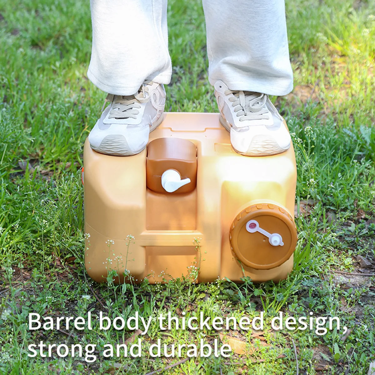 20L Portable Camping Water Jug with Spigot and Soap Dispenser Water Tank BPA Free Water Storage Tank for Outdoor