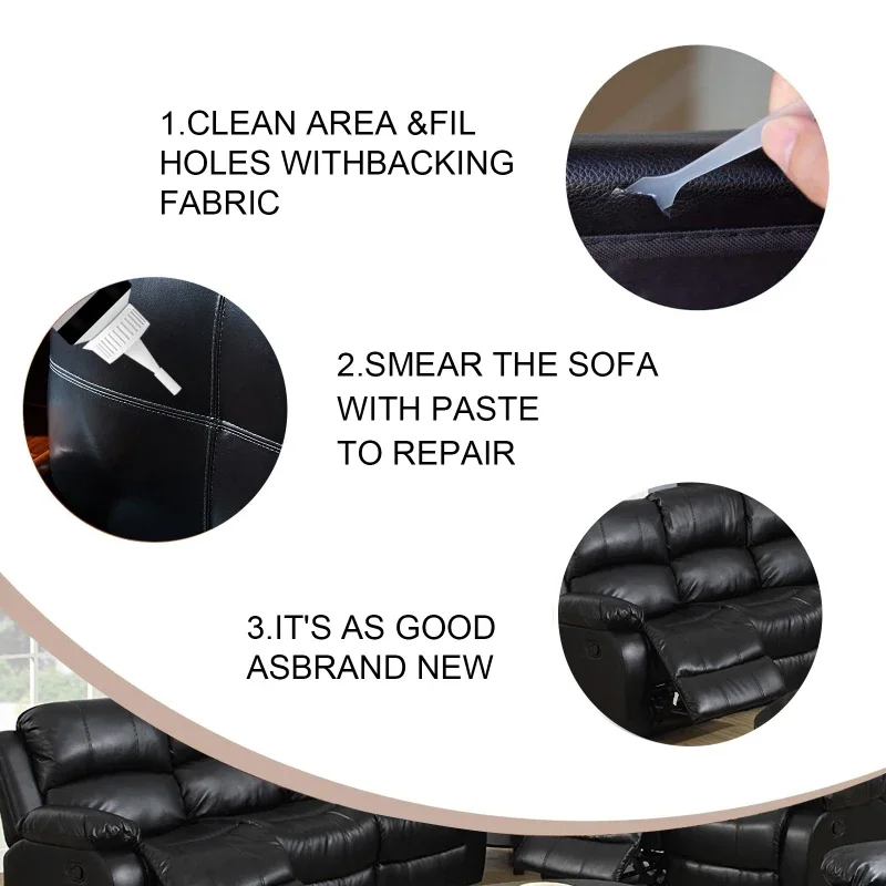 20ml Leather Repair Gel Complementary Colors Repair Scratches Cracks Car Seats Sofa Accessories Kit Home Household