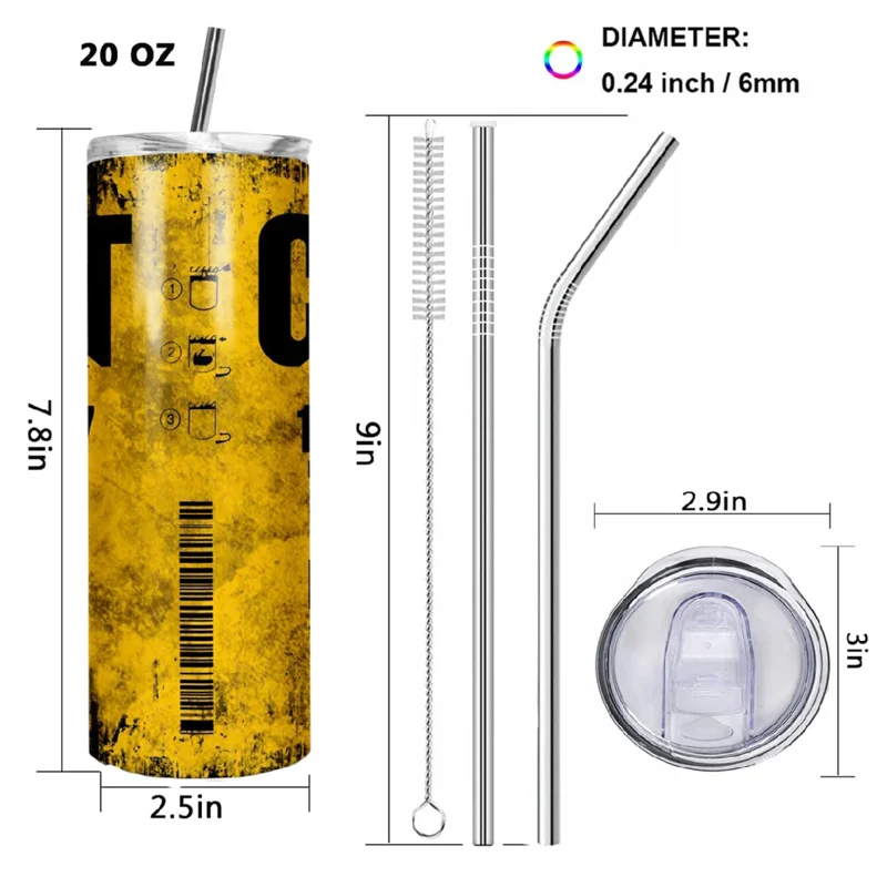 20oz Engine Oil Filter Double Insulated Traveling Cup With Lid and Straw Caterpillar Cat Grunge Oil Hot Cold Drink 20oz Engine Oil Filter Double Insulated Traveling Cup With Lid and Straw Caterpillar Cat Grunge Oil Hot Cold Drink