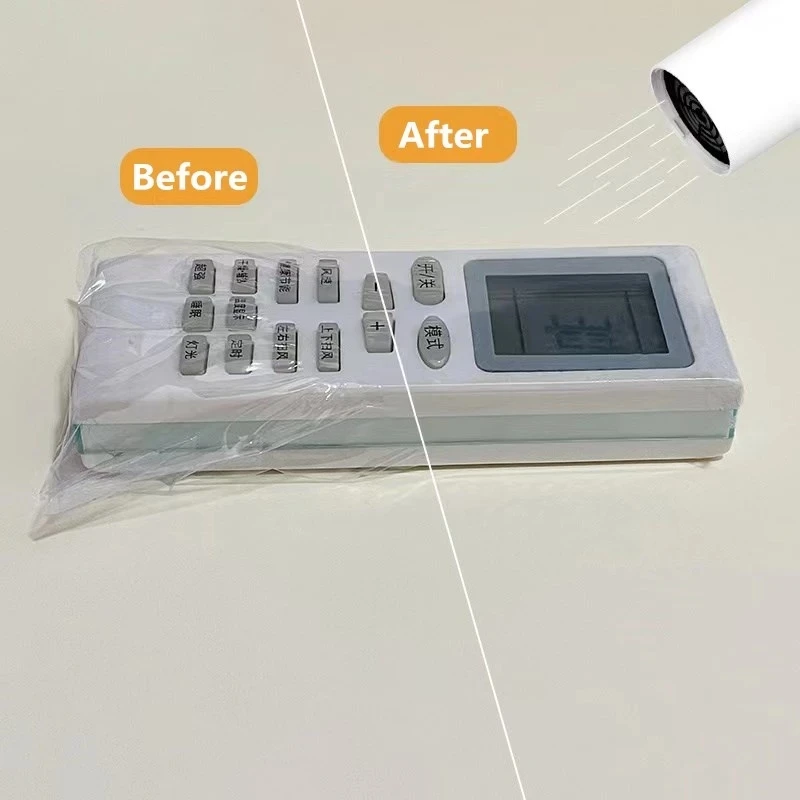 20pcs Clear Heat Shrink Film Bag TV/Air Condition Remote Control Transparent Cover Household Dust Waterproof Protective