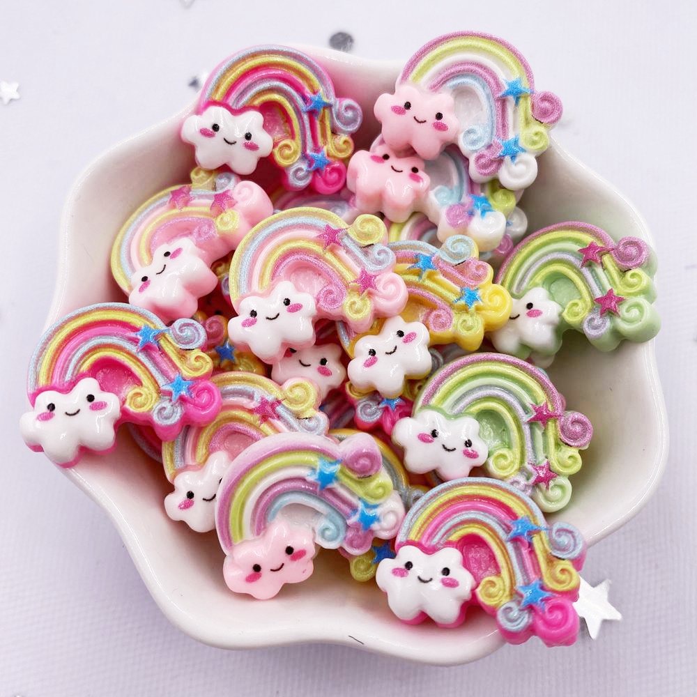 20pcs Flatback Colorful Resin Rainbow 20pcs Flatback Colorful Resin Rainbow
