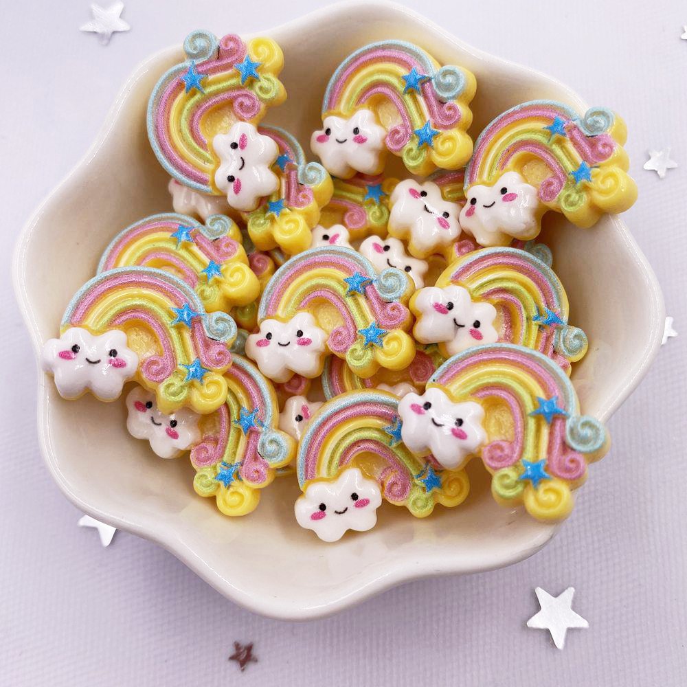 20pcs Flatback Colorful Resin Rainbow 20pcs Flatback Colorful Resin Rainbow