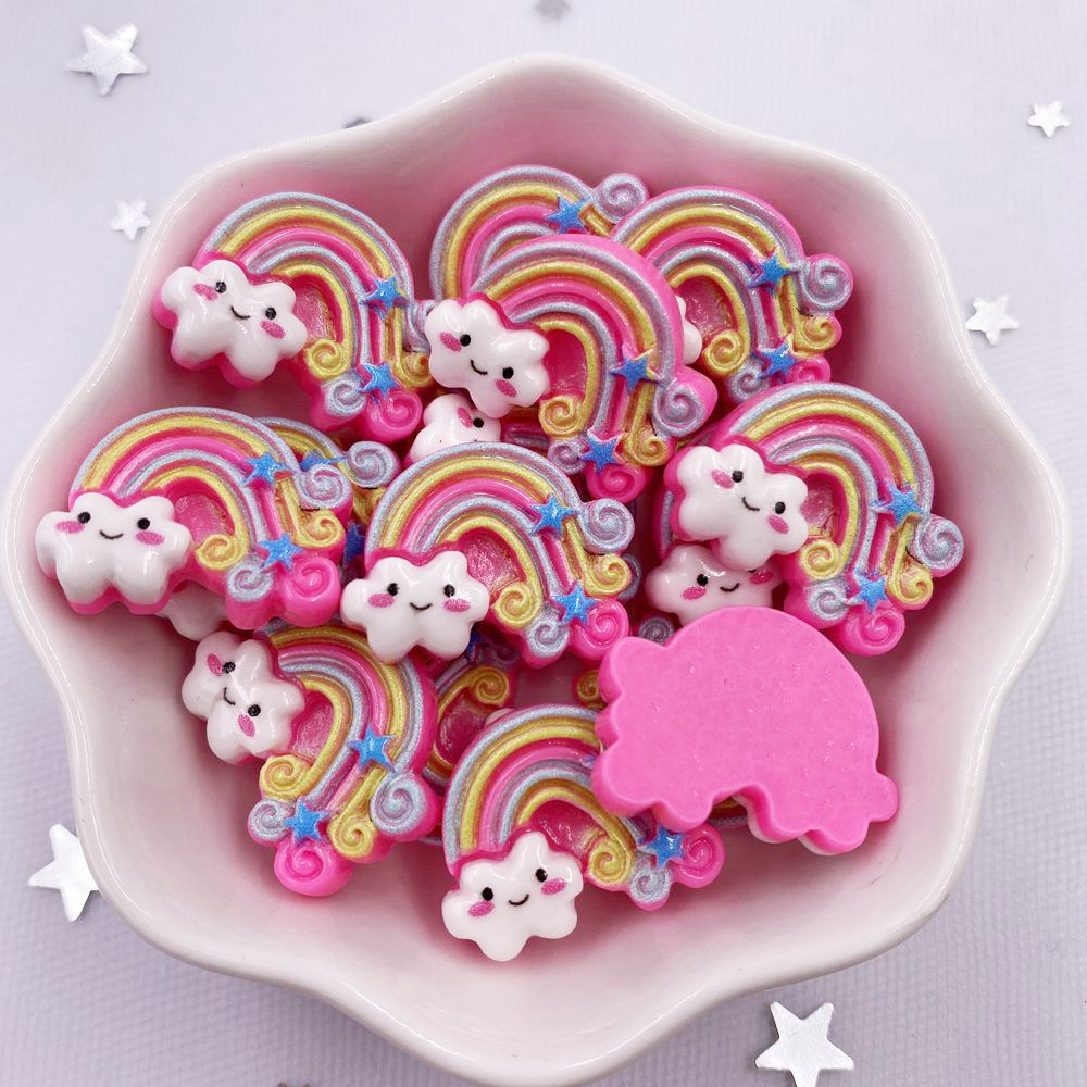 20pcs Flatback Colorful Resin Rainbow 20pcs Flatback Colorful Resin Rainbow