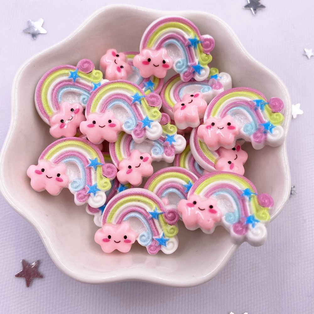 20pcs Flatback Colorful Resin Rainbow 20pcs Flatback Colorful Resin Rainbow