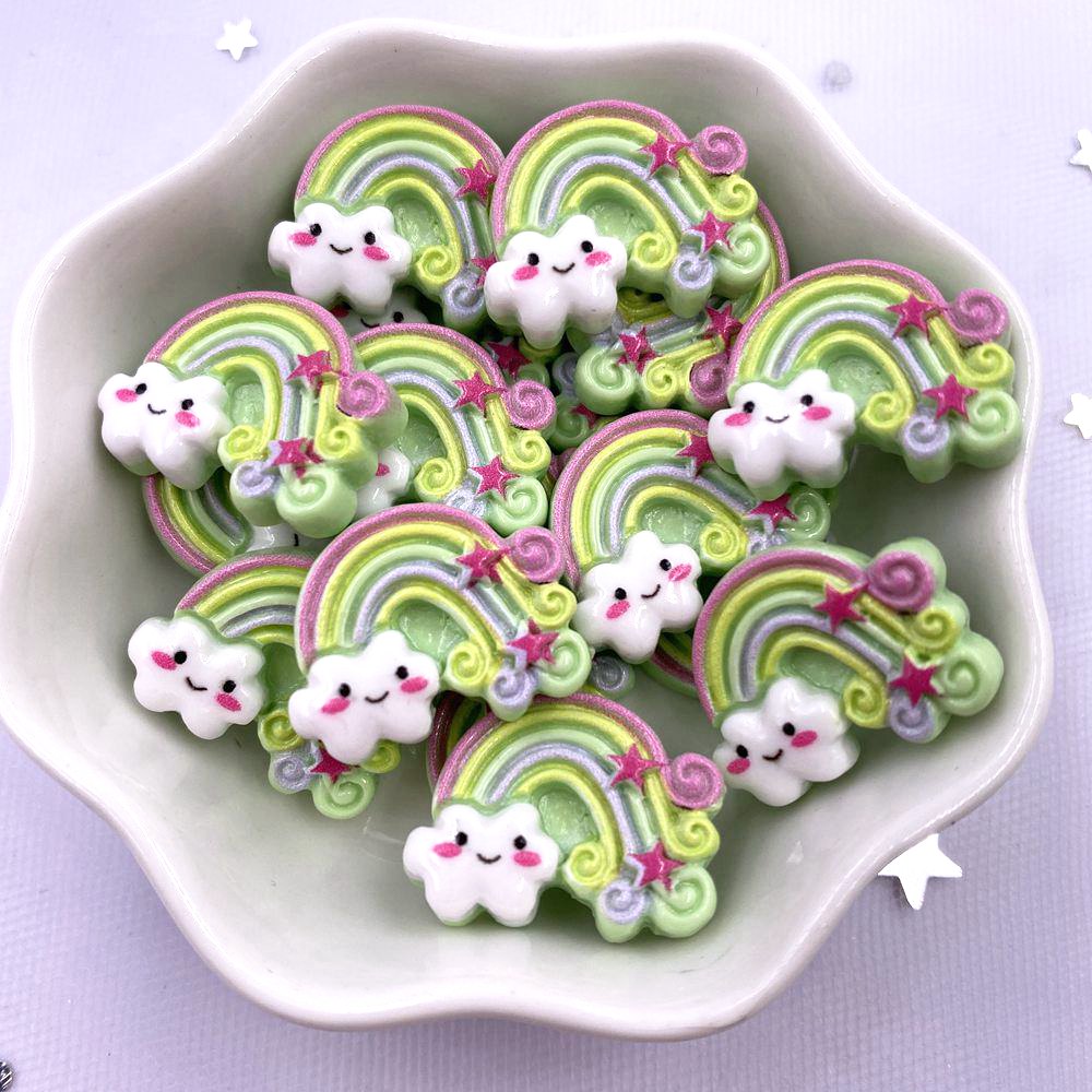20pcs Flatback Colorful Resin Rainbow 20pcs Flatback Colorful Resin Rainbow